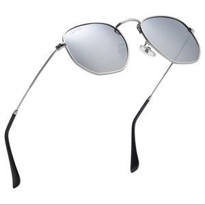 Unisex Hexagonal Polarized Sunglasses